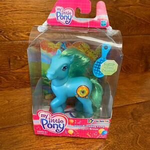 MY LITTLE PONY 2004 August Breeze Jewel Birthday G3 Pony Vintage NIB New